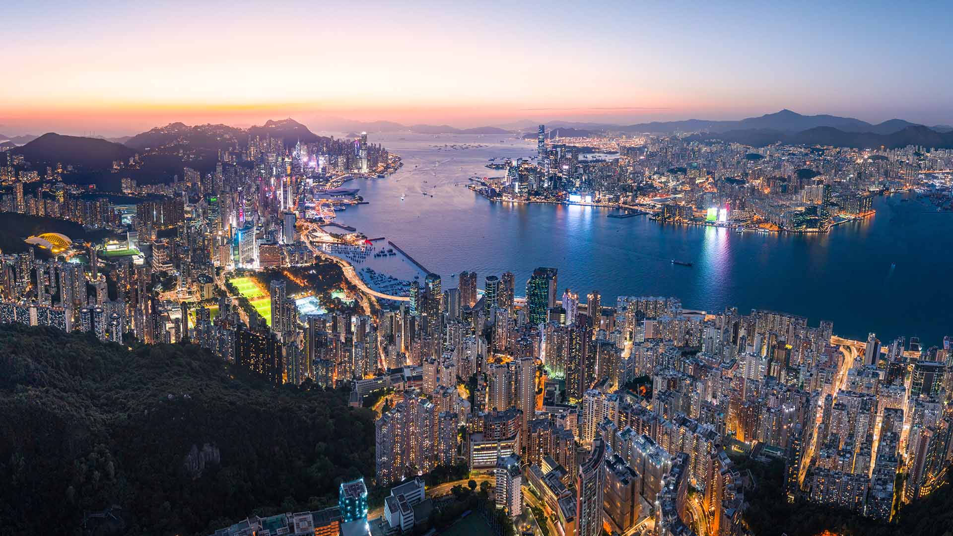 Hong Kong City Skyline